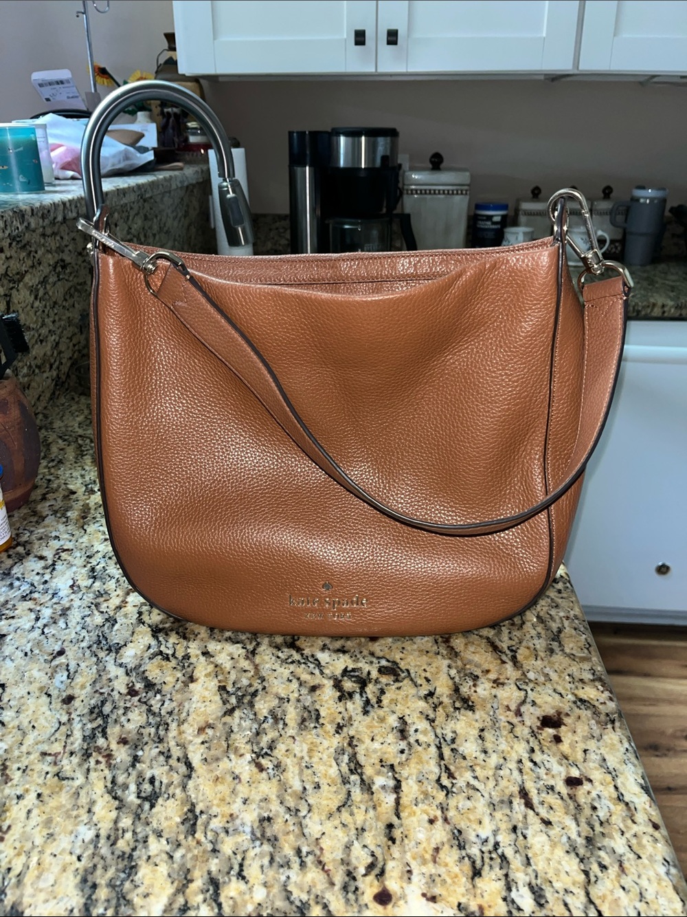 EUC Authentic Kate Spade Jackson Pebbled Leather Hobo Handbag